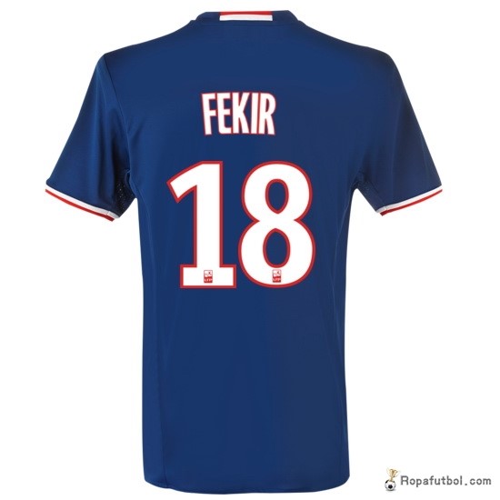 Camiseta Lyon Replica Segunda Ropa Fekir 2016/17 Azul